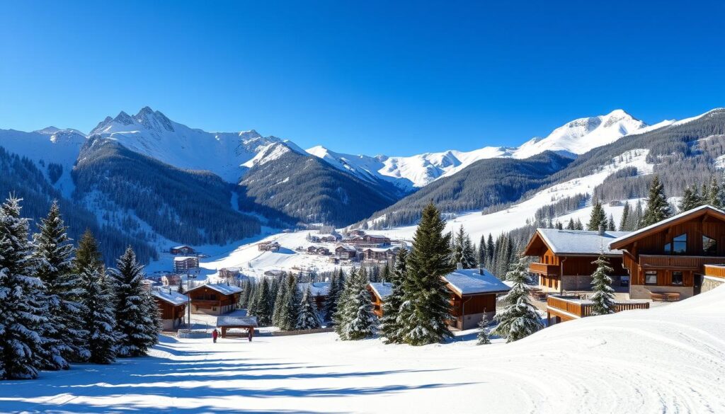 Scenic ski destination