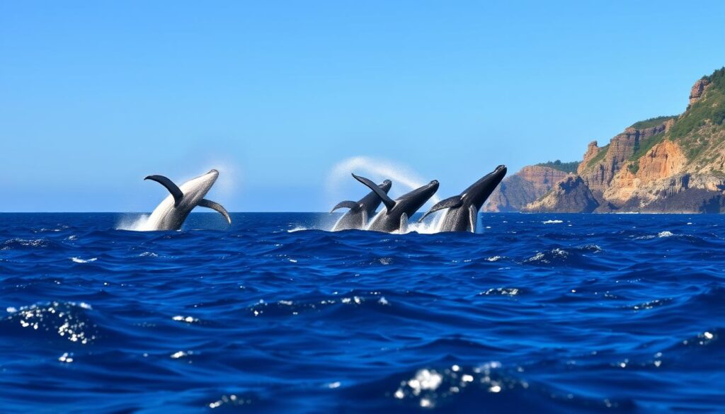 migrating whales