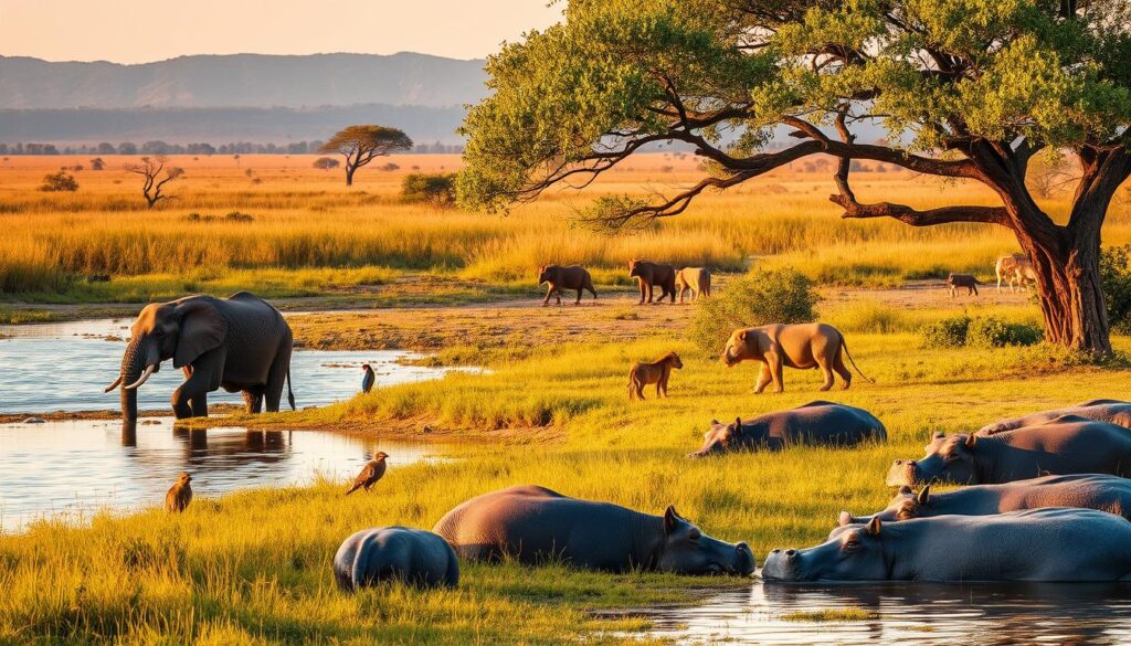 wildlife in Moremi Game Reserve